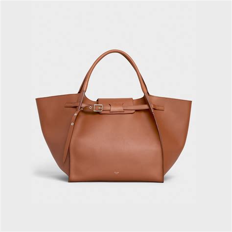 CELINE Smooth Calfskin Medium Big Bag Tan.